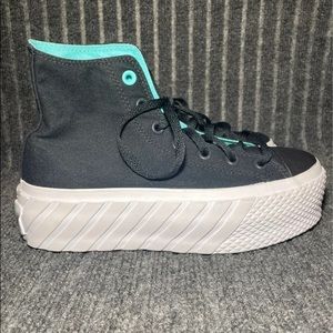 Converse CTAS Surface Fusion Hybrid Shine Lift 2X Platform Sneaker Size 7